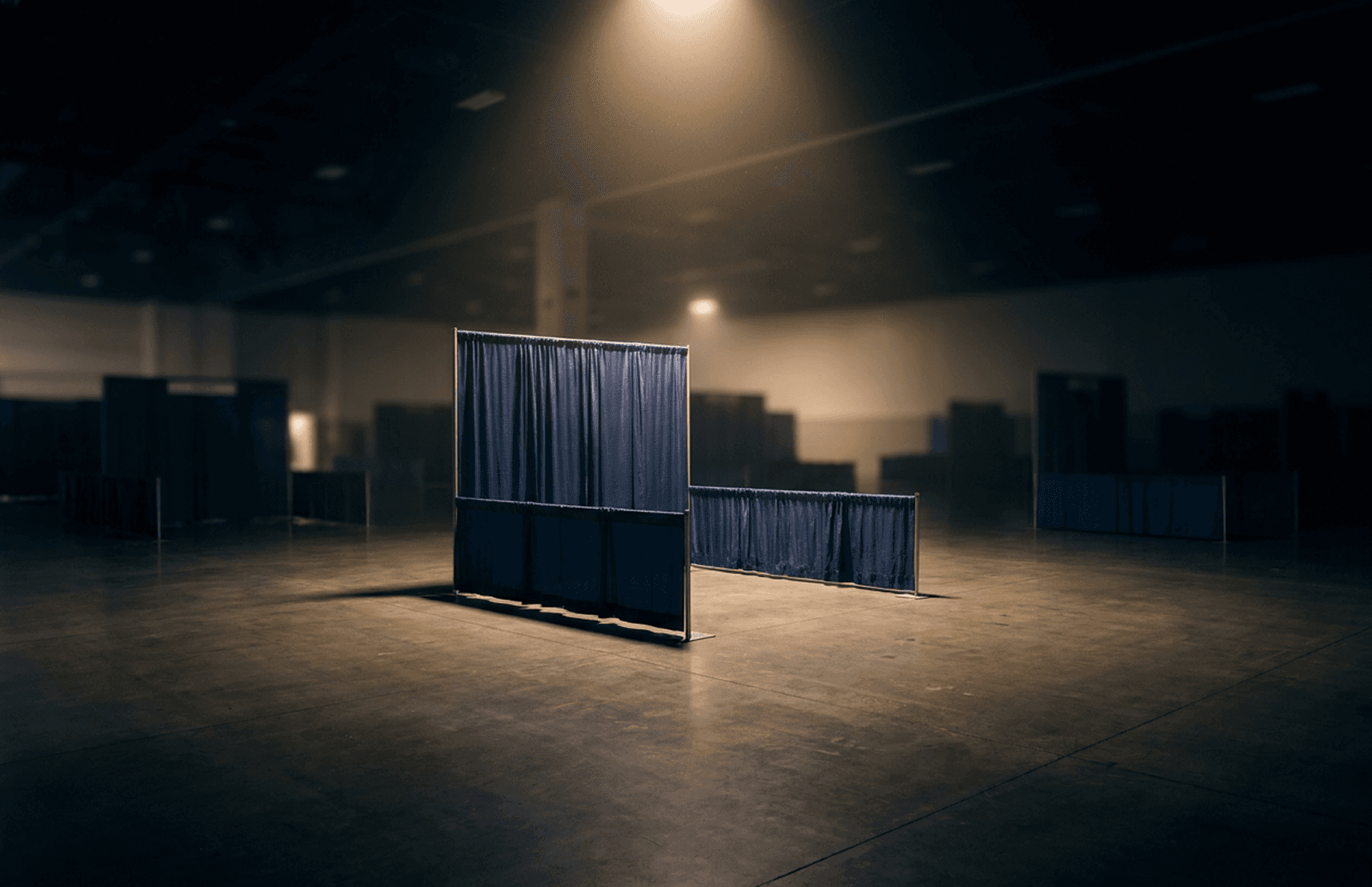 A.G. Exhibitions booth setup in a convention hall
